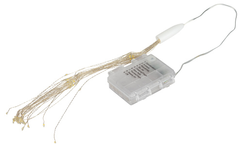 Гирлянда светодиодная ЭРА ENIS-90W подвесной светильник Салют теплый белый 90 led 2*AA (1/48) (Б0060541) фото 2