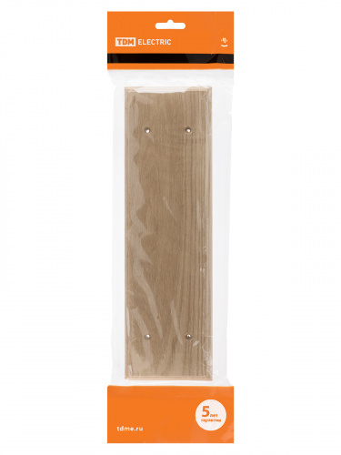 Накладка на бревно деревянная универсальная НБУ 1Пх4 260 мм, под покраску TDM (1/6/48) фото 2