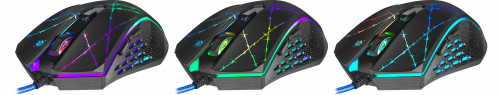 Мышь проводная игровая DEFENDER Forced GM-020L, USB,  6 кнопок, черный (1/40) (52020) фото 8