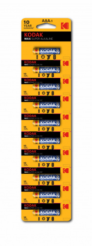 Элемент питания KODAK MAX  LR03  BL10  (K3A-1)   (100/1000/20000) (Б0005125) фото 2