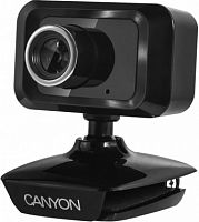 Веб-камера Canyon CNE-CWC1 1.3Mpix (1600x1200) USB2.0 с микрофоном, черный (1/60)
