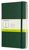Блокнот Moleskine CLASSIC QP062K15 Large 130х210мм 240стр. нелинованный твердая обложка зеленый