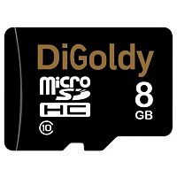 MicroSD  8GB  DiGoldy Class 10 без адаптера
