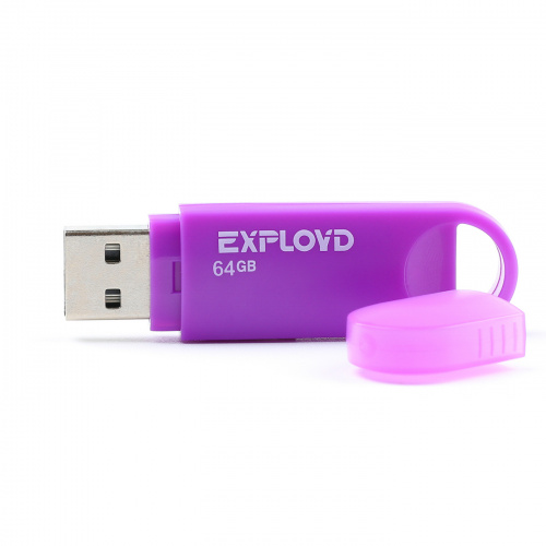 Флеш-накопитель USB  64GB  Exployd  570  пурпурный (EX-64GB-570-Purple) фото 2