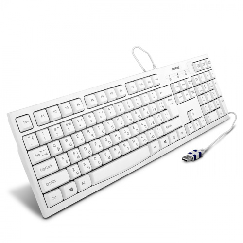 Клавиатура SVEN KB-S300 белый (1/20) (SV-016647) фото 2
