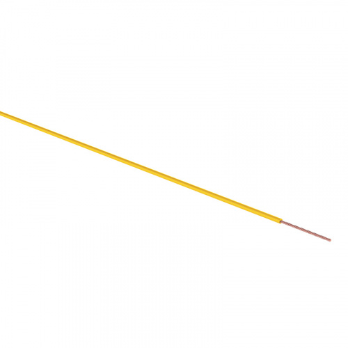 Провод ПГВА REXANT 1х0.50 мм², желтый, бухта 100 м (1/10)