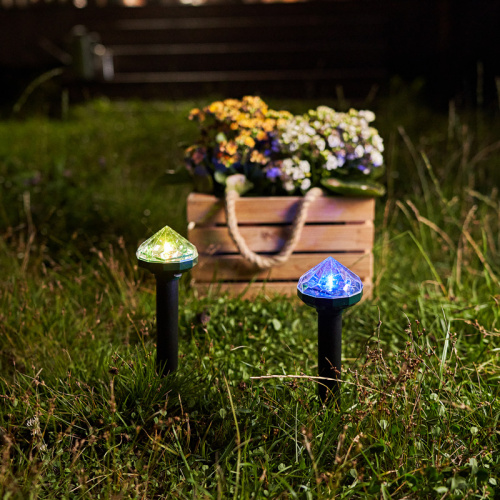 Набор отпугивателей кротов с садовым фонариком (R20*2 кристалл) REXANT (1) фото 2