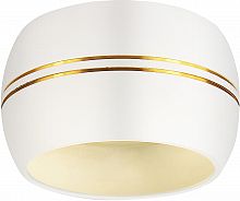 Светильник ЭРА накладной OL 13 GX53 WH/GD под лампу GX53, алюминий, цвет белый/золото (1/40/1200) 