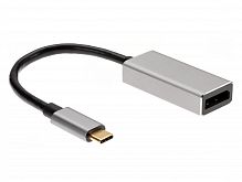 Aдаптер USB 3.1 Type-Cm --> DP(f) 4K@60Hz, Alum Shell, Aopen/Qust <ACU422MB> (1/200)