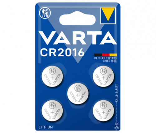 Элемент питания VARTA  CR 2016 Electronics (5 бл)  (5/100/500) (06016101415)