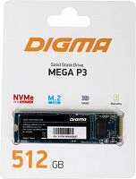 Накопитель SSD Digma PCI-E x4 512Gb DGSM3512GP33T Mega P3 M.2 2280