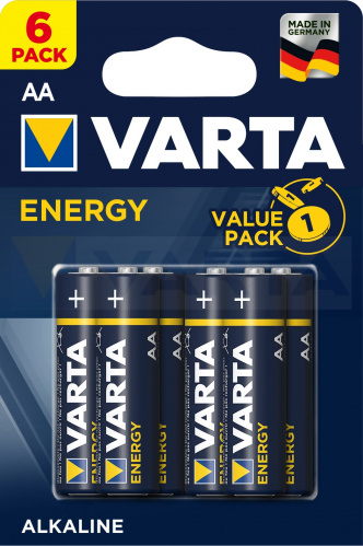 Элемент питания VARTA  LR6 ENERGY (6 бл)  (6/60/300) (04106229416)