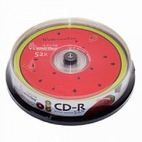 Диск Smartbuy CD-R 80min 52x Fresh-Watermelon CB-25 (250)