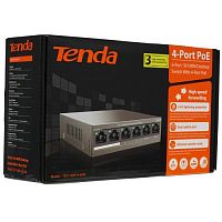 Неуправляемый 6 портовый PoE коммутатор Tenda TEF1106P-4-63W, 4*10/100 Mbps Base-TX (Data/Power) 2*10/100 Mbps Base-TX(Data) (1/5)