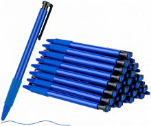 Ручка шариков. автоматическая Deli 6546S-BL синий син. черн. линия 0.7мм