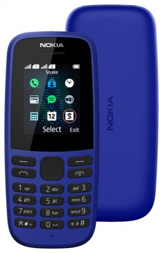 Мобильный телефон Nokia 105 SS (2019) BLUE (16KIGL01A13)