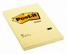 Блок самоклеящийся бумажный 3M Post-it Original 7000033839 102x152мм 100лист. 80г/м2 пастель желтый в клетку