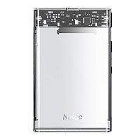Внешний корпус Netac WH11 для HDD/SSD, 2.5", пластик прозрачный (USB 3.0 / Type A /Type B) (NT07WH11-30B0)