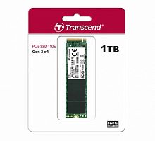 Внутренний SSD  Transcend 1TB  MTE110S, PCIe 3.0 x4, R/W - 1500/1800 MB/s, (M.2), 2280, 3D TLC NAND