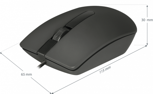 Мышь Defender Office MB-210, черный, USB, проводная,  3 кнопки, 800 dpi (1/40) (52210) фото 8