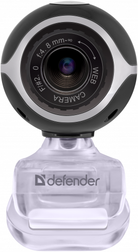 Веб-камера DEFENDER C-090, 0.3 Мп., USB 2.0, встроен. Микрофон, чёрная (1/50) (63090) фото 4