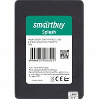 Внутренний SSD  Smart Buy  256GB  Splash, SATA-III, R/W - 560/510 MB/s, 2.5", Maxio MS0902, TLC 3D NAND (SBSSD-256GT-MX902-25S3)