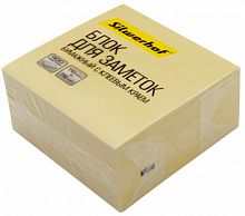 Блок самоклеящийся бумажный Silwerhof 76x76мм 400лист. пастель желтый