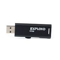 Флеш-накопитель USB  32GB  Exployd  580  чёрный (EX-32GB-580-Black)