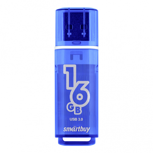 Флеш-накопитель USB 3.0  16GB  Smart Buy  Glossy  темно синий (SB16GBGS-DB)