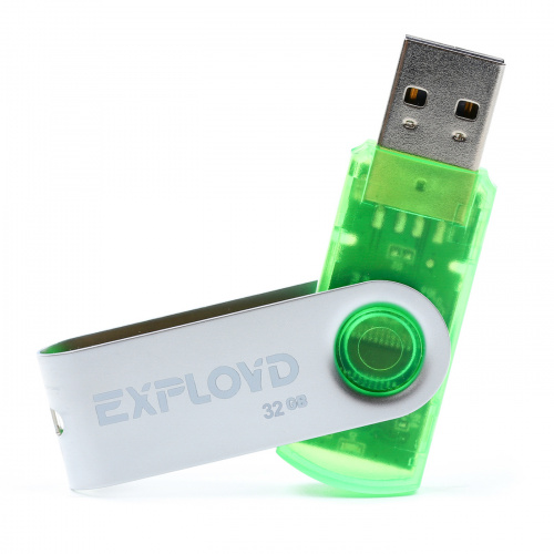 Флеш-накопитель USB  32GB  Exployd  530  зелёный (EX032GB530-G) фото 2