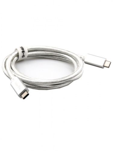 Кабель USB 3.1 Type Cm -- Cm  IC 5А 10Gbs длина 1M, Telecom <TC420S> серебряный (1/150)