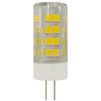 Лампа светодиодная ЭРА STD LED JC-7W-220V-CER-827-G4 G4 7Вт керамика капсула теплый белый свет (1/500) (Б0027859)