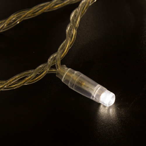 Гирлянда NEON-NIGHT «Нить» 10 м, 200 LED, прозрачный ПВХ, цвет свечения теплый белый  (1/10) фото 4