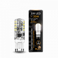 Лампа светодиодная GAUSS G9 AC150-265V 3W 2700K 1/20/200