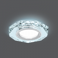 Светильник светодиодный GAUSS Backlight BL054 Восемь гран. Кристалл/Хром, Gu5.3, 4100K 1/40