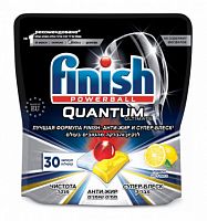 Капсулы Finish Quantum Ultimate лимон (упак.:30шт) (3120271) для посудомоечных машин