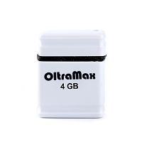 Флеш-накопитель USB  4GB  OltraMax   50  белый (OM004GB-mini-50-W)