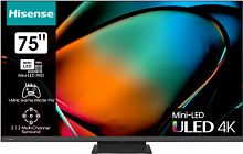 Телевизор QLED Hisense 75" 75U8KQ черный 4K Ultra HD 120Hz DVB-T DVB-T2 DVB-C DVB-S DVB-S2 WiFi Smart TV
