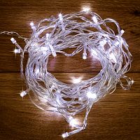 Гирлянда NEON-NIGHT "Твинкл-Лайт" 4 м, 25 LED, прозрачный ПВХ, цвет свечения БЕЛЫЙ (1/12)