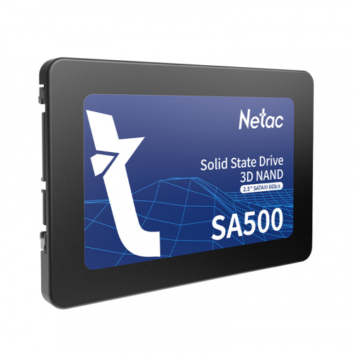 Внутренний SSD  Netac 1TB  SA500, SATA-III, R/W - 530/475 MB/s, 2.5", 3D NAND (NT01SA500-1T0-S3X)