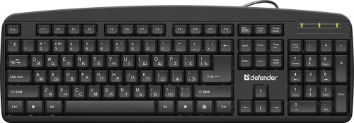 Клавиатура DEFENDER Office HB-910 RU, полноразмерная, черный (1/20) (45910) фото 3
