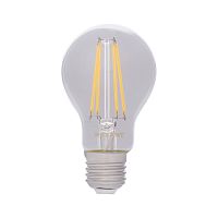 Лампа светодиодная REXANT филаментная Груша A60 7,5 Вт 750 Лм 2700 K E27 прозрачная (10/100) (604-148)