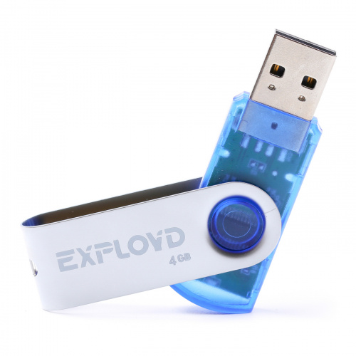 Флеш-накопитель USB  4GB  Exployd  530  синий (EX004GB530-Bl) фото 2