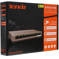 Настольный неуправляемый PoE коммутатор Tenda TEF1110P-8-102W, 8*10/100Base-TX (Data/Power) 2*10/100/1000Base-T (Data), мощность до 99 Вт (1/10)