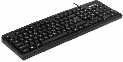 Клавиатура Defender Focus HB-470 RU, USB, мультимедиа, проводная, черный (1/20) (45470) фото 9