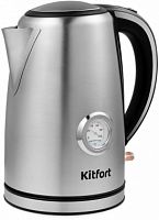 Чайник электрический Kitfort КТ-676 1.7л. 2200Вт серебристый (корпус: нержавеющая сталь)