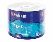 Диск VERBATIM CD-R 80 (52х) DL CB-50 Print (200)