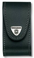 Чехол из нат.кожи Victorinox Leather Belt Pouch (4.0521.31) черный с застежкой на липучке/повор.креп