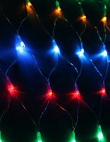Светодиодная сетка КОСМОС, 320 светодиодов, мультиколор 2,3*2,1м, 8 режимов мигания (KOC_NET320LED_RGB)