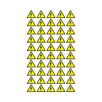 Наклейка знак электробезопасности «Опасность поражения электротоком» 25х25х25 мм REXANT 100 шт. (100/100)